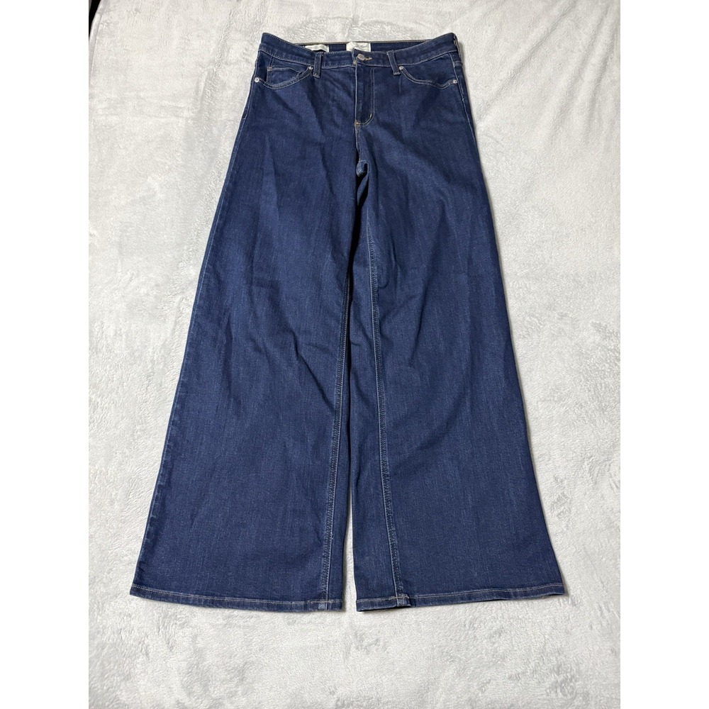 Universal Thread Jeans Womens 12 Blue Dark High Rise Everyday Wide Leg 31x31